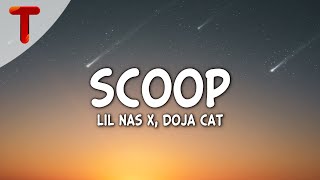 Video thumbnail of "Lil Nas X feat. Doja Cat - SCOOP (Clean - Lyrics)"