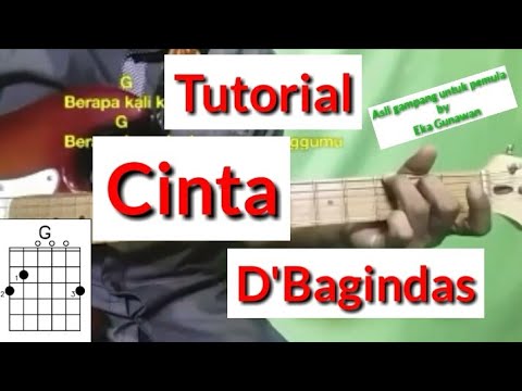 Kunci Gitar Cinta - (D&#;Bagindas) Tutorial Chord Gitar by Eka Gunawan
