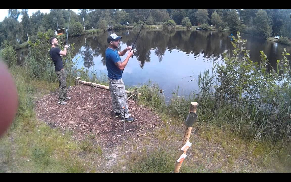 Störe angeln am Forellenteich YouTube