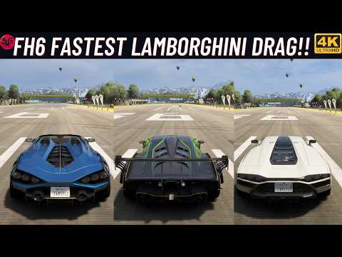 Fastest Lamborghini in Forza Horizon 6? (Drag Race)