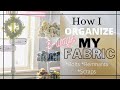 My Sewing Room Fabric Storage Solution- How I Organize My Fabric On A Budget