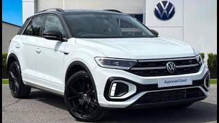 Approved Used Volkswagen T-Roc Black Edition Plus 1.5 TSI in White | DA75UVK | Wrexham Volkswagen