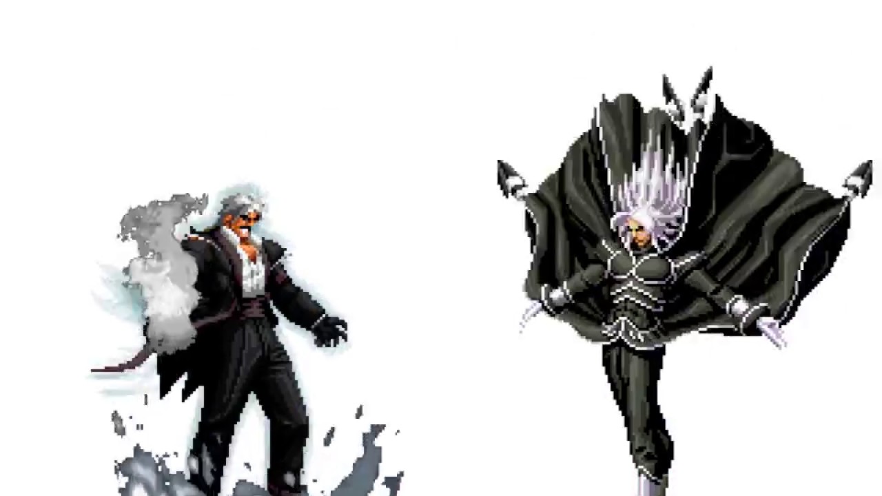 [KOF Mugen] Dark God Rugal VS Nests Boss Team - YouTube