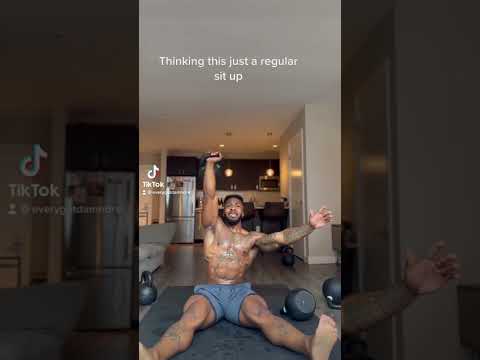 Kettlebell sit up