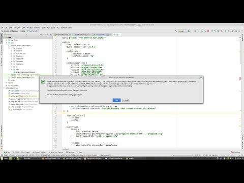 # Android : INSTALL_FAILED_CONFLICTING_PROVIDER:
