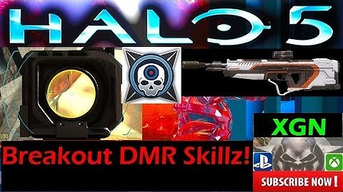 Halo 5 Breakout DMR gameplay on Trident map, DMR MVP with 3.5 K/D in Breakout!