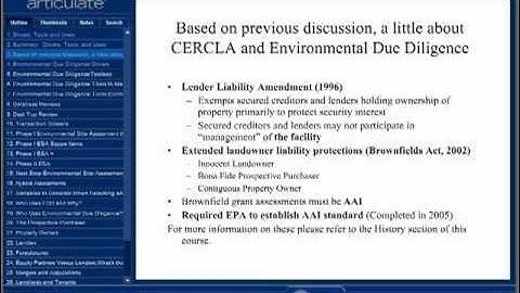 Environmental Due Diligence: Principles & Practice Sample Video