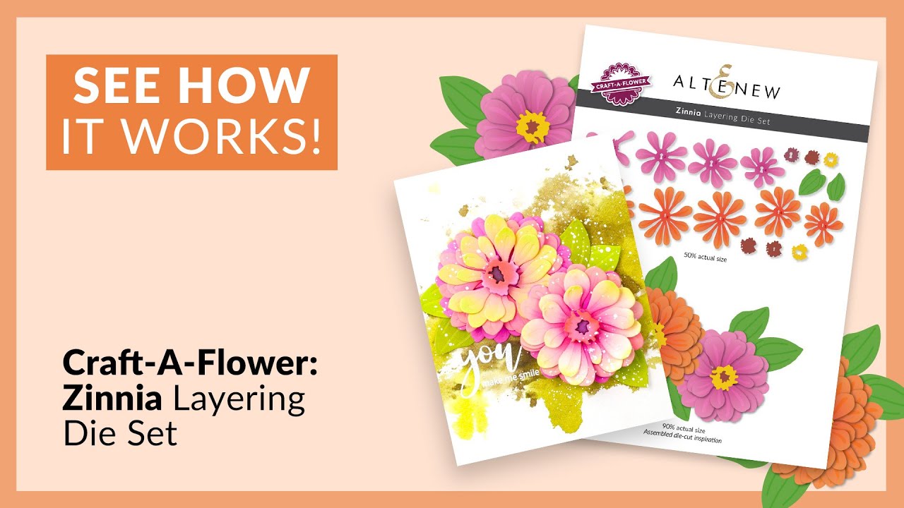 Craft-A-Flower: Zinnia Layering Die Set