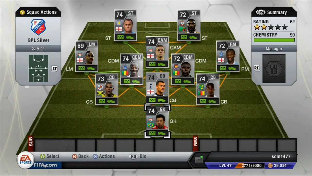 Fifa 13 Ultimate Team Squadbuilder - 350k BPL Silver Squad ft. Agbonlahor, Mayuka and more!