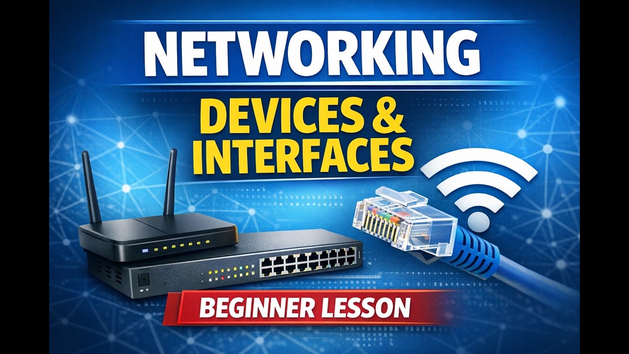 Networking Devices & Interfaces Explained (Beginner Lesson) - YouTube