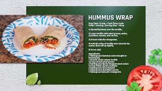 Cucumber-Hummus Wrap