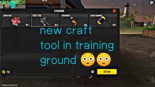 New craft tool in training ground 