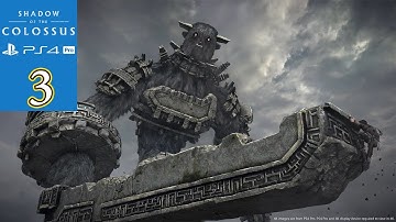 Shadow of the Colossus PS4 3rd Colossus Gameplay Walkthrough Part 3 - Gaius (The Knight)