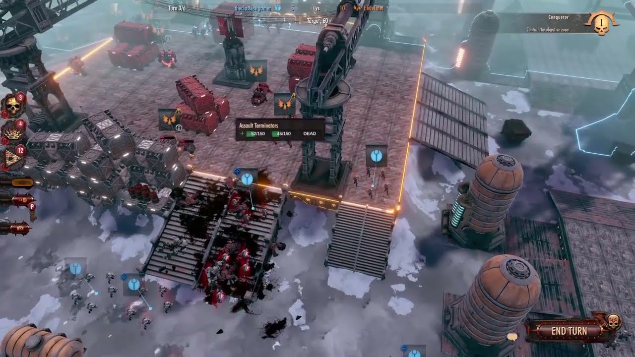 Warhammer 40000 Battlesector Multiplayer Match 256 Тау против Кровавого Ангела
