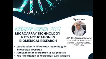 Webinar Series: Microarray technology  & its application in biomedical research