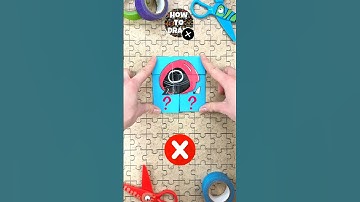 Try to Solve Impossible Paper Craft Puzzle with Pink Soldier by Squid Game #squidgame #puzzle #diy