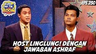 Download Lagu QUIZ TAK TIK BOOM (1997) EPS 230 | SHOCKING MOMENT! HOST WAS NOT PREPARED FOR ASHRAF'S ANSWER MP3
