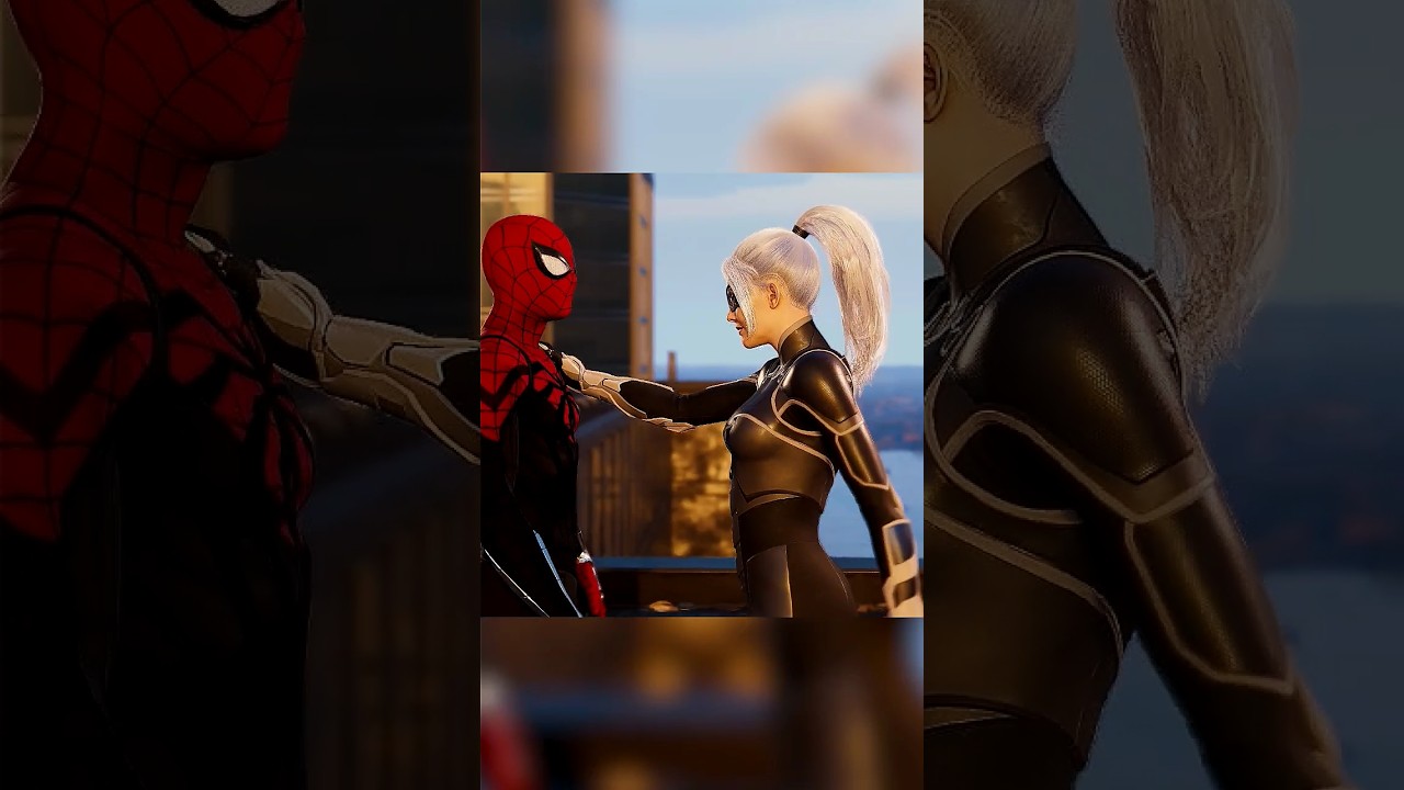 Черная кошка спасает Человека-паука. Лучшая кат-сцена. 