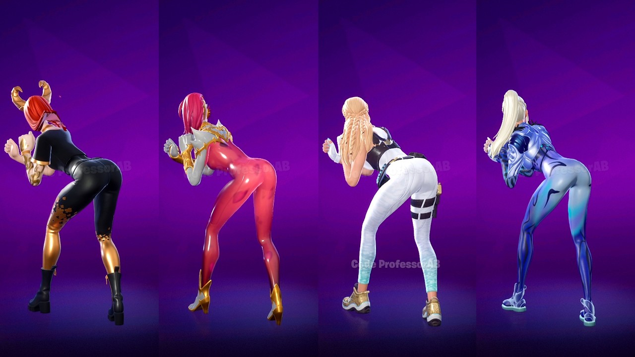 ☆希少☆SKINS Fortnite Supermarket Emote With Haze Lovethorn Brunhild Mizuki