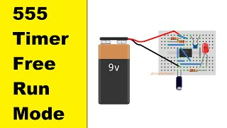 How 555 Timer Astable mode Work, How to use 555 Timer in Projects, 555 Timer Astable mode in Hindi
