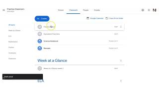 Google Classroom: Create Quiz Assignment