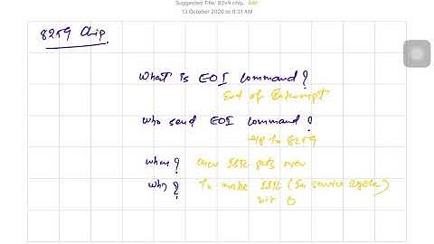 8086 | 8259 working | Revision