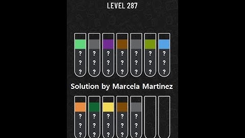 Water Sort Puzzle level 287 | Mobile Games