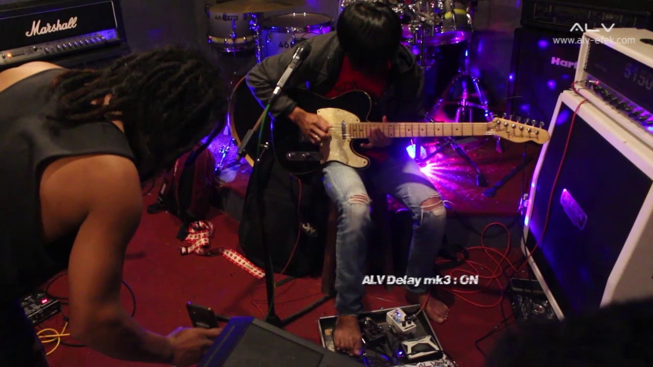 Efek Gitar ALV Crunchivity II + ALV Delay mk3 + ALV Psu DC 10 + CryBaby Wah, SUARA MANTAP..!!