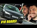 Zero grip  all the noise audi r8 v10 plus  nrburgring