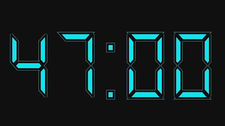 47 minute timer with alarm sound at the end. 47 minute countdown