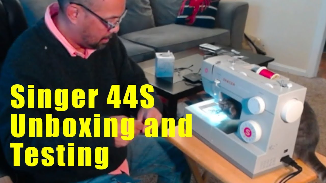 Singer 44S Beginner Unboxing and Test - YouTube
