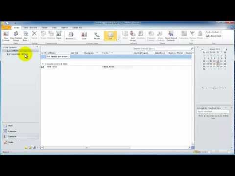 Export Outlook 2010 Contacts & AutoComplete Cache