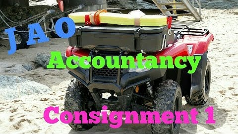 Consignment Introduction in Telugu J A O Accountancy 1