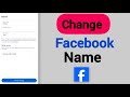 How To Change Your Name On Facebook on Android Phones - Full Guide