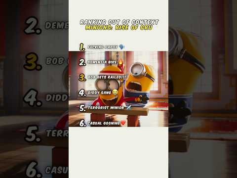 Ranking Minions Rise Of Gru Moments 