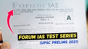 Forum IAS Test Series Review 2021🔥| UPSC Prelims Test Series 2021 | UPSC Best Test Series 2022