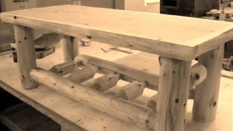 The Log Furniture Store - Cedar Log Coffee Table