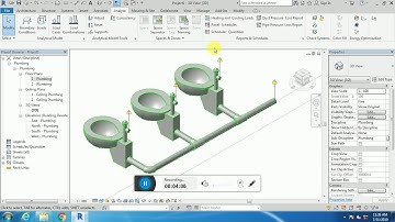 sample plumbing & piping in revit