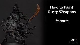 How to Paint Rusty Weapons #shorts