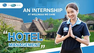 AN INTERNSHIP AT WELLNESSWECARE HOTEL MANAGMENT