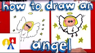 How To Draw A Cartoon Angel