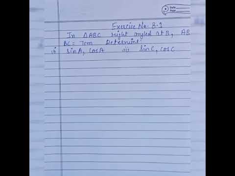 How to find the third side of the right angled triangle if other two sides are given.