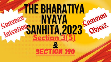 Common intention and common object under BNS | Common intention v.Common object | Sec 3(5)&Sec 190
