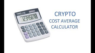 Crypto Cost Average Calculator screenshot 1