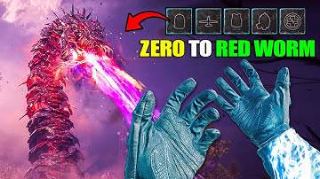 HOW TO GO FROM NOTHING TO RED WORM BOSS IN ONE GAME! (COD MW3 ZOMBIES) 4K Gameplay No Commentary