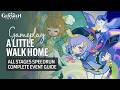 A Little Walk Home All Stages Complete Event Guide | Phantasmal Pals | Genshin Impact Luna VII