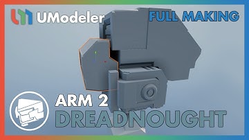 3D Modeling in Unity - Full Making Video of modeling an Arm in the Dreadnought 2/4