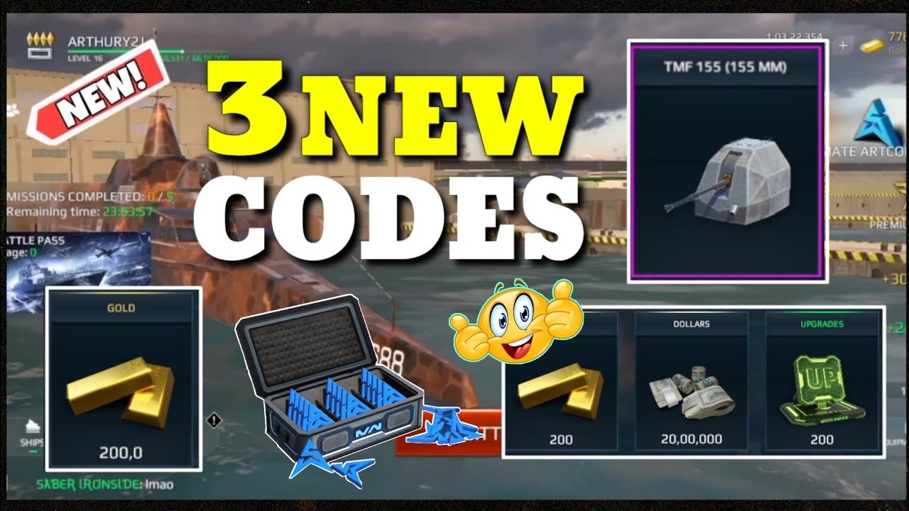 3 New Promo Codes September 2022 Modern Warships Modern Warships