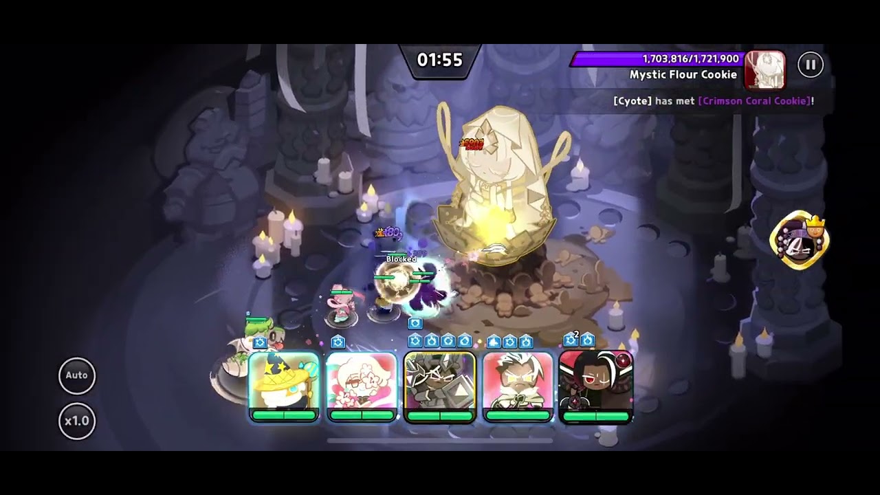 Cookie Run Kingdom Dark Cacao Team Vs Mystic Flour Cookie