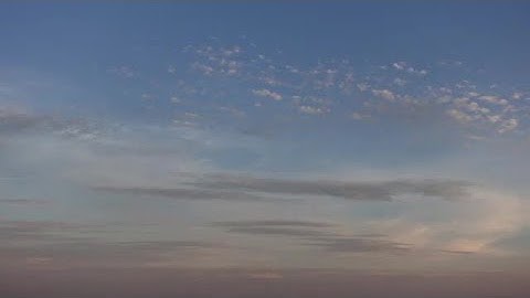 Sunset Fade To Night Sky Stock Video